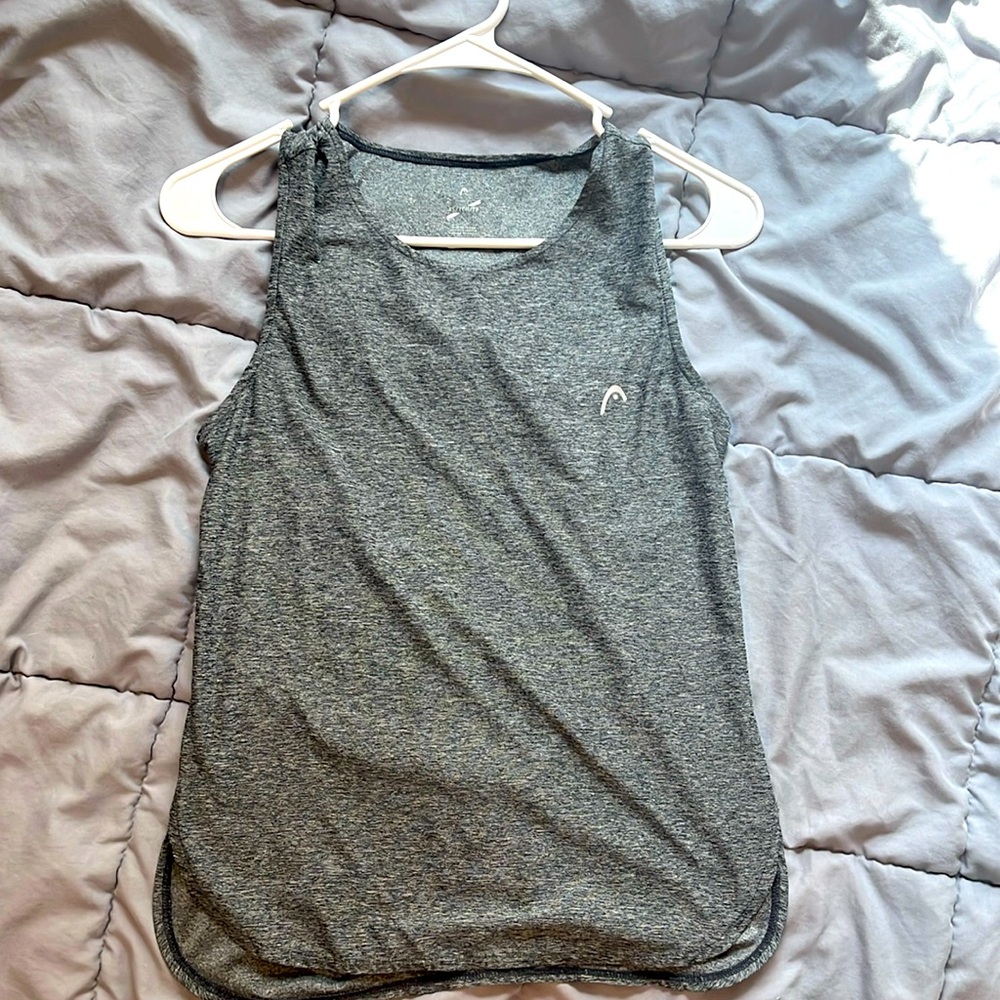 Not quite sure on the brand but it is a heather grey tank!
